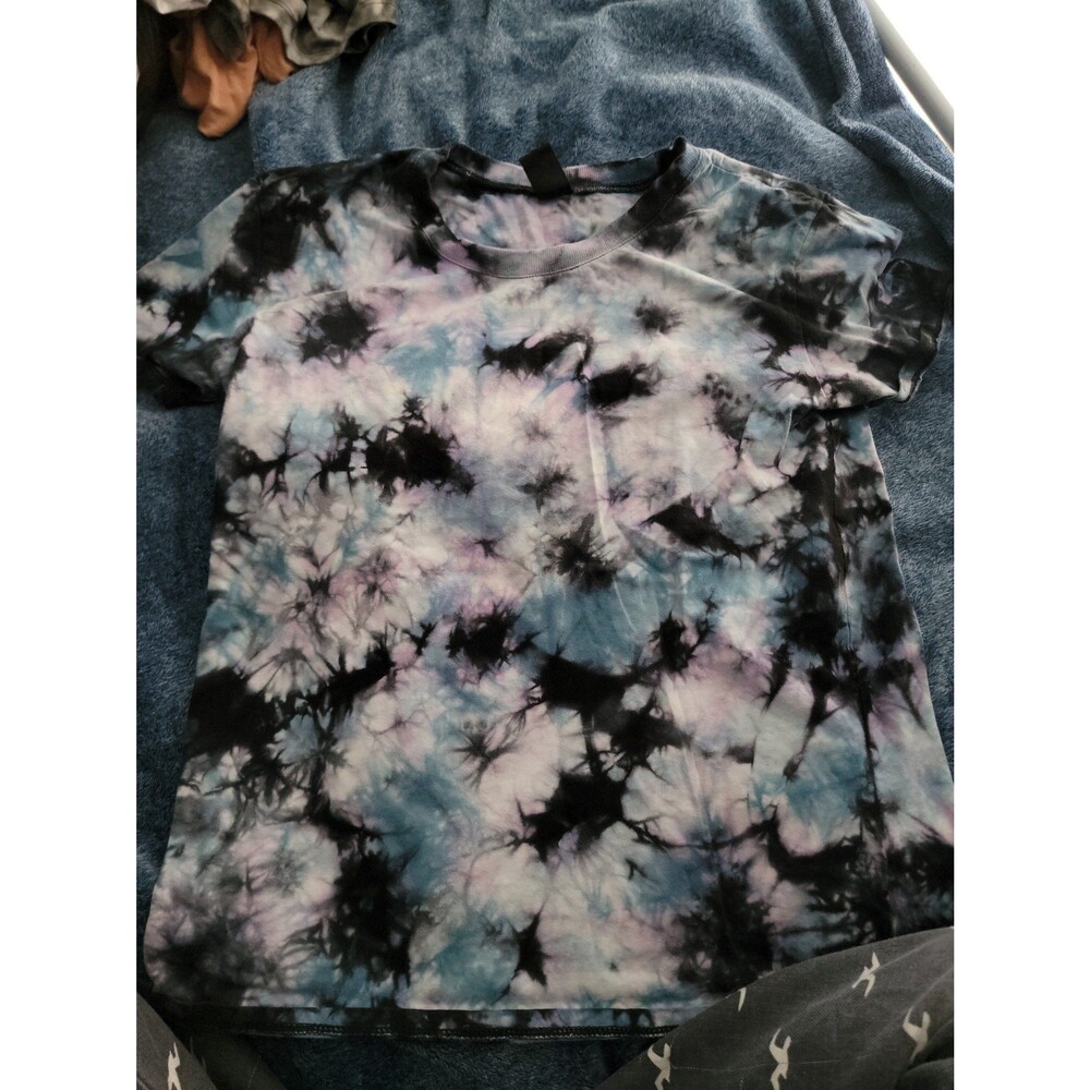 Zine Purple Black and White TieDye Shirt